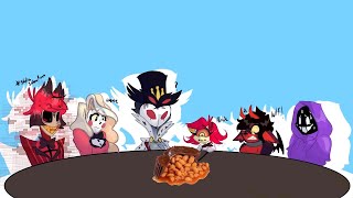 Cursed Food with the Hazbin Crew! || Cursed Images #1 (ft. Simpy)