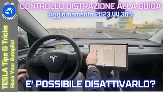 Tesla AUTOPILOT e controllo DISTRAZIONE alla guida: E' possibile DISABILITARLO?  TESLA MODEL 3/Y/S/X