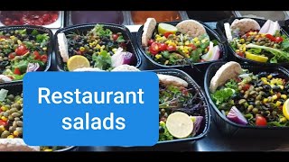 Restaurant salads