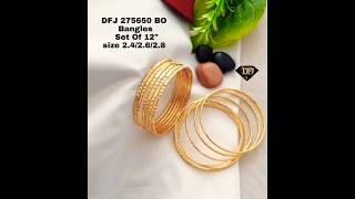 Gold Bangles Design 2024 With Weight/Daily Wear Gold Bangles Designs #gold #bangles #meesho#flipkart