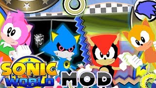 Sonic World R9 - More Low-Poly Classic Characters in Stages Mod Showcase [No HUD]