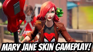 *NEW* MARY JANE WATSON SKIN + WEB SHREDDER PICKAXE GAMEPLAY! - Fortnite Battle Royale