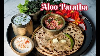 Dhaba Style Aloo Paratha | Spicy Potato Stuffed Flatbread