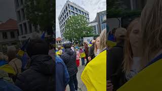 ДЕНЬ НЕЗАВИСИМОСТИ УКРАИНЫ🇺🇦ДЕМОНСТРАЦИЯ И ШЕСТВИЕ В ЦЕНТРЕ СТАВАНГЕРА.