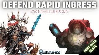 Black Legion VS Votann Tactics Report: Defend against Rapid Ingress!