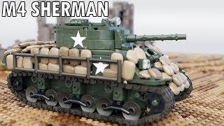 LEGO ARMY WW2 M4 Sherman Tank - Mocs Showcase - Blender Tank Animation