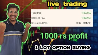 live trading banknifty option buying | 7 june | 1 lot option buying strategy profitable trading