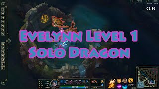 Evelynn Level 1 Solo Dragon Season 12 [1:19.23]