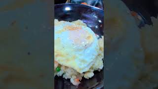 korean #food#wirh egg 🥚 and fried#rice 🍚 with kimchi