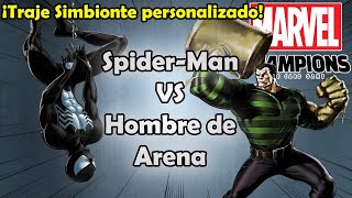 Marvel Champions | Partida: Spider-Man con traje Simbionte vs. Hombre de Arena.