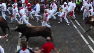 La curva del encierro 7 de julio