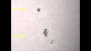 C8 showing Sunspots AR1861, AR1864 and AR1865