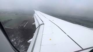 Lufthansa A320 Landing at Kraków Balice