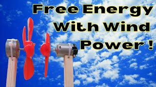 How do we get free energy from wind power?