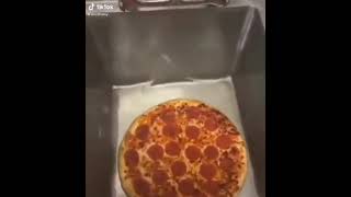 Pizza floating in sink meme