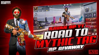 COMPLETING 300 MYTHIC ACHEIVMENT IN BGMI LIVE | RP GIVEAWAY | VIDEO BY @RavanOpYt