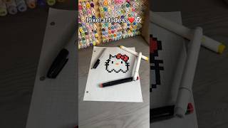 👻Ghost Hello Kitty Pixel art ideas #pixel #pixelart #pixelartideas #art #artideas #hellokitty