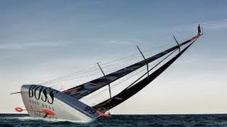 Alex Thomson прыжок с 30 метровой мачты в океан