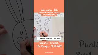 🐰🎨 #comodibujar #cómodibujarfácil #spanishenglish #englishlearning #howtodraw #pasoapaso