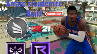 99 OVERALL Amare Stoudemire BUILD ON NBA 2K21(GAME BREAKING)