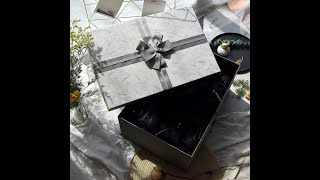 gift box with ribbon tie Custom luxury Corrugated Cardboard Packing Box for Shipping and Mailing