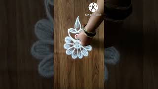 दिवाळीला देवापुढे काढायला सुंदर सोपी दिव्यांची रांगोळी | Free Hand Rangoli Designs #shorts #rangoli