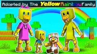 Adopted By The YELLOW RAINBOW FRIENDS Family in Minecraft