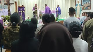 Misa Requiem P. Alex Magu, SVD & P. Bal Manehat, SVD Oleh Uskup Atambua, Mgr. Domi Saku, pr.