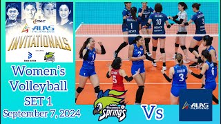 SAGA HISAMITSU SPRINGS VS ALAS PILIPINAS WOMEN’S VOLLEYBALL SET 1 PNVF ALAS PILIPINAS INVITATIONALS