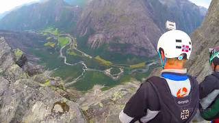 TROLL WALL BASE JUMP - Romsdalen Valley, Norway - 6 Way Track