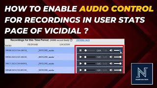 HOW TO ENABLE AUDIO CONTROL FOR RECORDINGS IN USER STATS PAGE OF VICIDIAL?