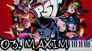 Persona 5 Tactica Original Soundtrack - 03.Maxim | Piano