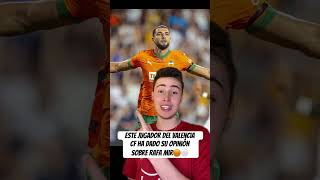 Este jugador del VALENCIA CF ha dado su OPINIÓN sobre RAFA MIR🟠⚪️ #valenciacf #futbol #shorts