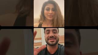 Sizzling hot Mouni roy Chattar pattar with  Handsome Hunk Alygoni#mouniroy #alygoni #instagram #live