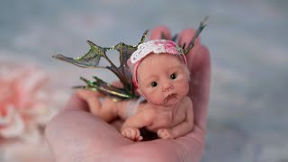 Spring Fairy Baby - милейшая миниатюрная силиконовая кукла Reborn Little Fantasy Fae, Baby Pearl