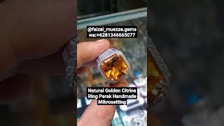 BATU PERMATA ASLI GOLDEN CITRINE.. HARGA: RP.4.5JT (NEGO) #tranding #shortvideos #viral