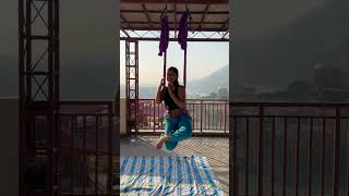 Aerial Yoga In Rishikesh #rishikesh #aerialyoga #aerial #yoga