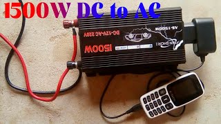 1500W dc to ac converter good work 12 volt dc battery