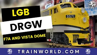 LGB G Scale Denver Rio Grande F7A & Vista Dome