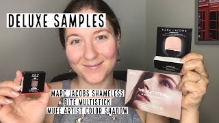 Deluxe Samples: Marc Jacobs Shameless, Bite Multistick, MUFE Artist Shadow