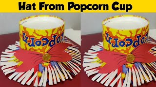 DIY Paper Cup Hat/ How To Make Hat/ Mini Paper Hat/ Paper Cup Craft Ideas