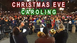 Christmas Eve Caroling 2023 at Washington Square Park, New York