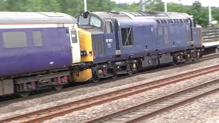 TPE Nova 1 and a Colas Test train at Sandy Station 17.8.21