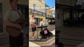 Playing in Faro for the first time🇵🇹 #originalsong #streetmusic #buskers #streetperformer #busker