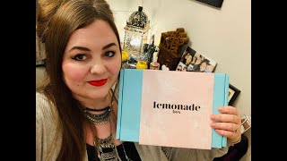 Lemonade Self Care Box - February 2022 & One Sleepy Ella In The Background ....