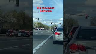 California big police convoys