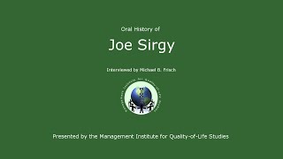 Oral History - Joe Sirgy