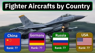 Top 95 Countries by Fighter Aircraft Strength | Fighter Aircraft Strength by Country