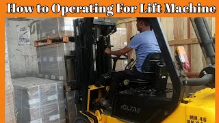 How to Operator Fork Lift Machine fork lifting truck training Voltas India