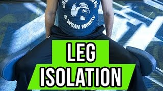 Leg Extensions-Leg Curls-Hip Abduction- Legs with Quad/Hamstring/Glute Workout, Glute Workout